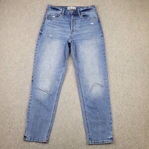 DAZE Women's High Rise Jeans - Light Blue